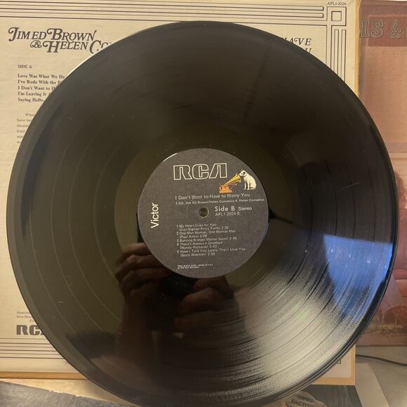 JIM ED BROWN & HELEN CORNELIUS - I Don't Want To Have To Marry You -VG LP Record - Picture 6 of 7
